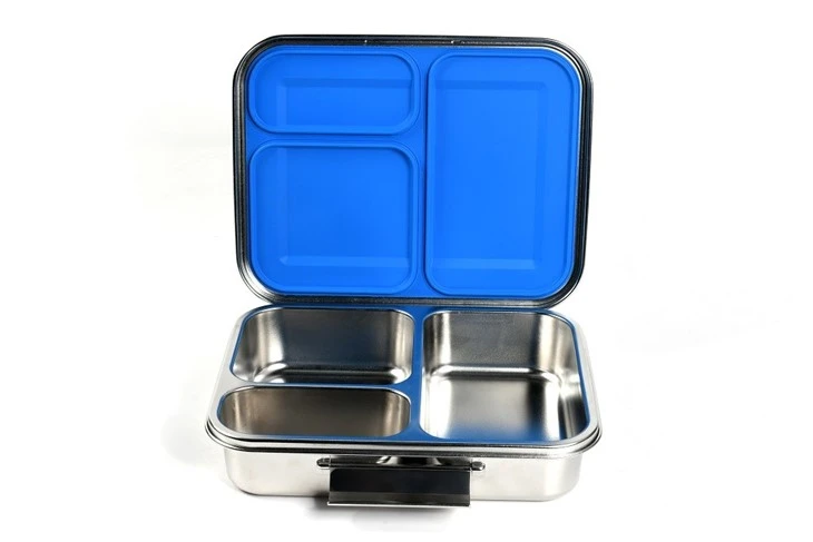 3 Compartments Steel Lunch Box